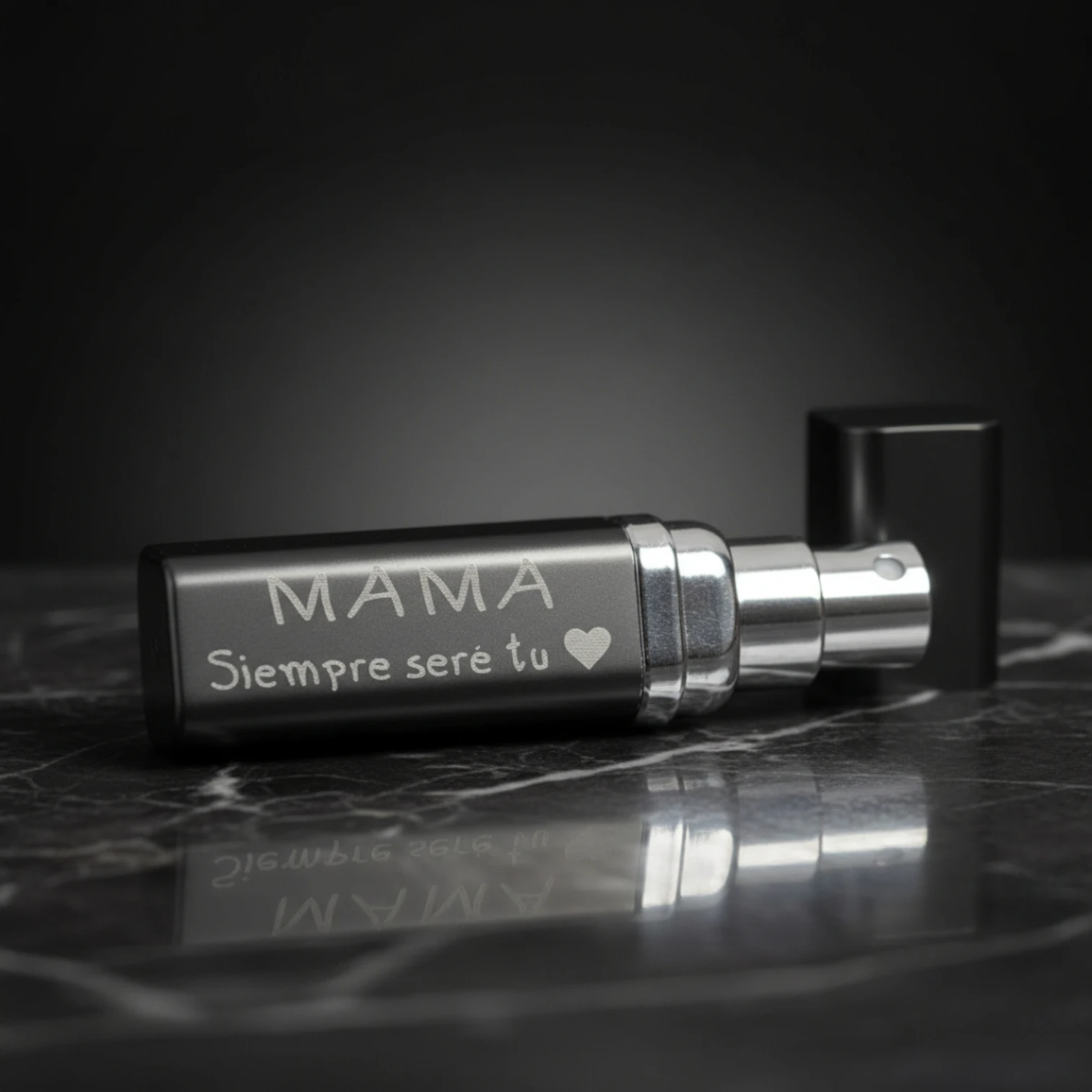 Frasco de perfume grabado con nombre personalizado